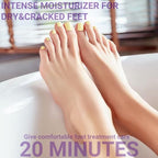 Moisturizing Foot Mask with Grape Seed Oil and Shea Butter, Hydrating Foot Masks for Dry Cracked Feet, Dry Skin Moisturizer for Soft and Smooth Touch Feet - Men Women - 7 Pairs