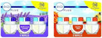 Febreze Plug in Air Freshener and Odor Eliminator Variety Pack - Hawaiian Aloha & Mediterranean Lavender Scent 6 Count Mix Pack
