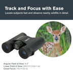 Celestron - Outland X 8x25 Binoculars – Ideal for Birding and Outdoors – 25mm Objective Lenses – Wide 8.2° Field of View – BaK-4 Prisms – Multi-Coated – Waterproof and Fogproof
