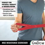 CanDo Multi-Grip 6 Foot Exercise Resistance Band with Hand/Foot Loops for Total Body Workouts, Training, Rehab, Stretching and Therapy