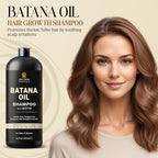 Batana Oil Shampoo with Biotin & Tea Tree Oil - Hair Growth & Thickening Shampoo for Men & Women - Sulfate Free, Promotes Hair Strength & Hydration, 16 fl oz