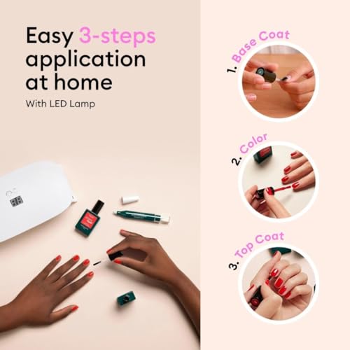MANUCURIST • Green Flash LED Gel Nail Polish • Vegan • 12-Free, Plant-Based (55%) Gel Polish • Made in France • 0.5 fl oz (ULTRAMARINE)