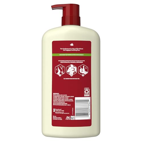 Old Spice Cleansing Body Wash for Men, 24/7 Shower Fresh with Lasting Scent, Cleanse & Refresh, Gentle on Skin, Vitamin B3, Fiji with Palm Tree + Coconut Scent, 30 oz (Pack of 4)