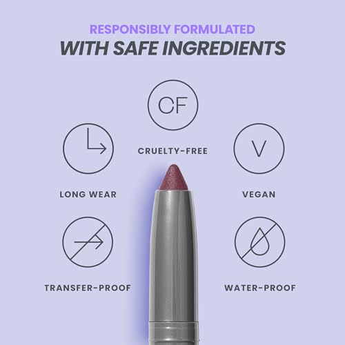 Wonderskin IYKYK Eyeshadow Stick - Longwear Eye Shadow Sticks, Budge-Proof & Waterproof Shimmer Eyeshadow Stick with Built-in Sharpener (Vixen)
