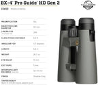 Leupold BX-4 Pro Guide HD Binoculars, 10x50mm Gen 2 (184762)