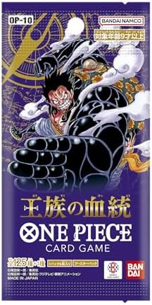 BANDAI OP-10 One Piece Card Game, Royal Blood, Box, Contains 24 Packs