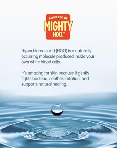 Mighty Mist Premium Hypochlorous Acid Spray for Acne, Eczema, Rosacea | Safe for All Skin Types | Safe for Sensitive Skin | Soothes Irritation and Redness