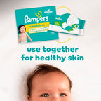 Pampers Baby Wipes, Free & Gentle, Hypoallergenic and Unscented Wipe, 100% Plant Based, Plastic-Free for Babies, 624 Total (8 Flip-Top Packs)
