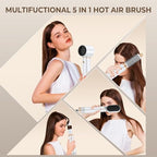 5 in 1 Upgrade Hair Dryer Brush Blow Dryer Brush, Air Curler Air Curling Wrap Styler, Detachable Hot Air Brush Negative Ion Curling Brush Iron, Hair Styling Tools for Drying Curling Straightening