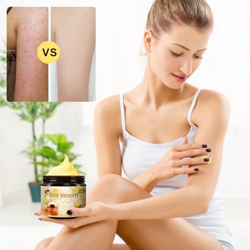 Bee Venom Cream, 2024 New Professional Bee Venom Moisturizing Cream,Bee Venom Moisturizing Gel, Natural Bee Venom Repair Cream, for All Skin Types (2pcs)