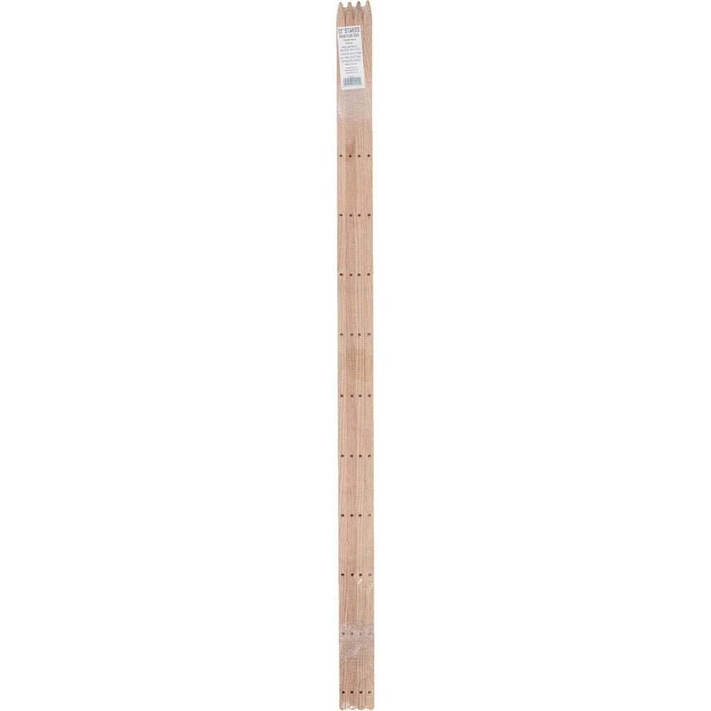Madison Mill 401111 72 in. Oak Wood Plant Stake - Pack of 4