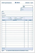 Adams General Purpose Unit Sets, 5.67 x 8.5 Inches, 2-Part, Carbonless, White/Canary, 400 Sets per Pack (NC2581)
