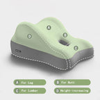 XYHOMECP 7 in 1 Multifunctional Slope Pillow,Butt Cushion for Couples Pregnanly Pillow to Read in Bed Waist Cushion at Home Sitting,with Memory Sponge,Comfortable and Breathable, Green