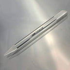 GERMANIKURE Clear Glass Cuticle Stick in Leather Sleeve - Ethically Made in Czech Republic - Cuticle Pusher & Remover, Callous & Dry Skin Fingertip File, Nail Shaper