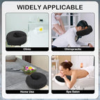 Tatuo 12 Pcs Face Cradle Covers for Massage Head Rest Microfiber Reusable Soft Thicker Massage Table Face Covers Oil Proof Headrest Cradle Sheets for Spa Beauty(Black)