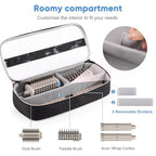 Hair Tools Travel Case with Black Hair Dryer Bag, Hair Tools Travel Carrying Case for Shark FlexStyle/SmoothStyle - Hair Dryer Case Flat Curling Iron Travel Organizer