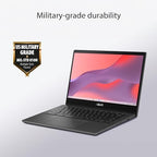 ASUS Chromebook CM14 Laptop, 14" HD Anti-Glare Display (1366x768), MediaTek Kompanio 520, 4GB RAM, 64GB eMMC, ChromeOS, Gray, CM1402CM2A-DS44, Gravity Grey