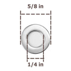 1/4 Inch 304 Stainless Steel Flat Washers 100PCS 5/8" OD SAE Metric