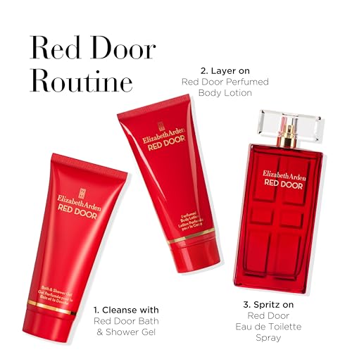 Elizabeth Arden Red Door Eau de Parfum Women's Perfume Spray, Floral Scented with Notes of Freesia, Roses, and Orchids, Sensual Fragrance