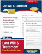 Adams Last Will and Testament with Forms and Instructions (ALFP117),White, 8.5 x 0.12 x 11 inches.