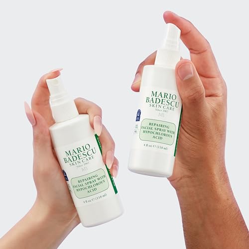 Mario Badescu Repairing HOCl Facial Spray with Hypochlorous Acid – Soothes & Calms Angry, Irritated Skin, Reduce Redness & Flare-Ups – pH Balancing, Non-Irritating Cleanser, Fragrance-Free