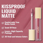 Oulac Matte Liquid Lipstick 2 PCS Set, Long Lasting Lipstick Waterproof Lip Stain, No Transfer, Creamy High Pigmented Formula with Rose Oil, Vegan [M11+M12]