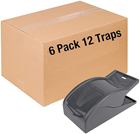 Victor M070 Easy and Safe-Set Power Kill Mouse Trap Quick and Clean Rodent Disposal - 12 Reusable Mouse Traps