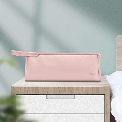 BUBM Travel Storage Bag Compatible with Dyson Airwrap Styler, Shark Flexstyle Air Styling & Drying System, Portable Carrying Case Organizer for Airwrap Styler and Attachments,Pink
