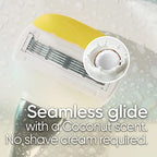 Gillette Venus Comfortglide with Olay Coconut Womens Razor Handle + Blade Refills, Silver, 2 Count