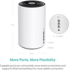 TP-Link Deco XE75 AXE5400 Tri-Band WiFi 6E Mesh System - Covers up to 5500 Sq.Ft, Replaces WiFi Router and Extender, AI-Driven Mesh, 6GHz Band, 2-Pack