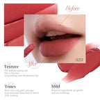 COLORKEY Airy Velvet Lip Tint, Matte Finishs, Longwear Rich Lip Colors, non-sticky, Creamy Soft Texture, Waterproof Lip Stain, Matte hydration, non-drying. Velvety finish (R247 Spring Snow, 3g)