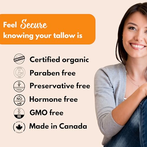 Organic Tallow Manuka Honey Cream for Sensitive Skin- Certified Grass-Fed Beef Tallow Skin Cream Helps Soothe the Effects of Eczema. Certified Grass-Fed by AGW, by Authentic Body And Soul