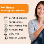 Organic Manuka Tallow Cream - Certified Grass-Fed Tallow with Manuka Honey Skin Cream. Helps Soothe the Effects of Sensitive Skin. For Women, Men or a Cream for All Ages as a Daily Moisturizer
