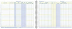 Adams Weekly Payroll Record, 20 Employee Capacity, Spiral Binding, 11 x 8.5 Inches, White, (AFR50)