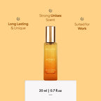 BellaVita Luxury Honey OUD Eau de Parfum Travel Size Edition 20 ml | Long-Lasting Mini Perfumes for Women | Notes: Patchouli, Vanilla, Bergamot & Spicy Notes | Pocket Perfume for Women | Vegan Perfume
