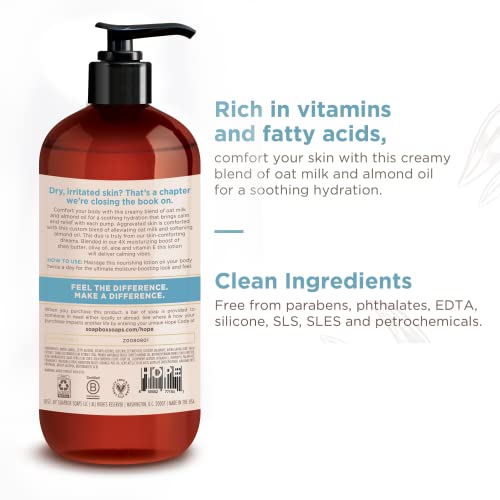 Soapbox Oat Milk & Chai Moisturizing Body Lotion with Shea Butter & Almond Oil | Paraben Free, Cruelty Free, Vegan, Made in the USA (16oz, 3 Pack)