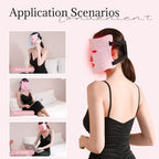 Red Light Therapy for Face, LED Face Mask Light Therapy Enhance Red Light Therapy Mask for Acne, Wrinkles, Skin Rejuvenation, Professional Grade Home Skincare, 3 Light Modes & Timing Settings