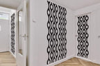 Mainstays Thermal Wave Abstract Wall Decal - Mid Century Modern Retro 70s Decor
