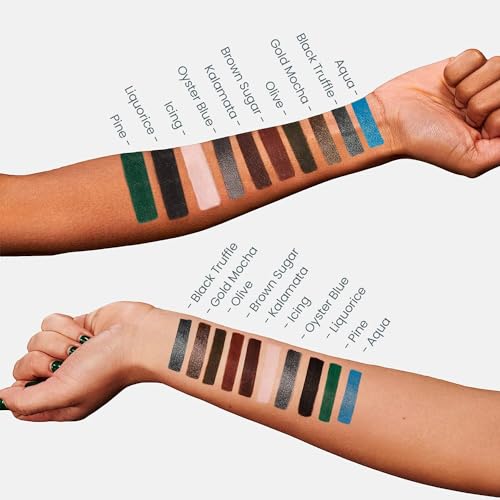 Wonderskin 1440 Longwear Green Waterproof Eyeliner Pencil - Sharpenable Eyeliner Pencil and Smudge Proof Green Eye Liner Pencils (Pine)