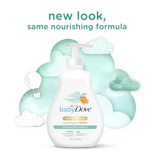 Baby Dove Sensitive Moisture Face and Body Lotion 13 oz(Pack of 4)