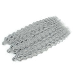 Felek 30inch Ocean Wave Crochet Braiding Hair 3 Packs Ashy Grey Color Long Water Wave Boho Synthetic Soft Wavy Curly Crochet Braids Hair For Black Women (Grey)