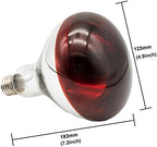 Infrared Heat Lamp Bulb Red Light Therapy 250 Watt Dark Red Hard Explosion-Proof Glass for Chicken, Farm, Pets, Warming Bulbs Bathroom Winter(120V,250W)