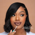 Beauty Bakerie Lip Whip Liquid Lipstick for Women, Waterproof Lip Gloss, Tint, Stain Long Lasting Hydrating Moisturizer, Matte or Metallic, 3.5mL, Hazelnut Swirl