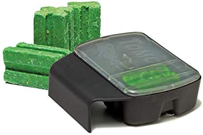 Tomcat Mouse Killer Child Resistant, Refillable Station with Clear Lid for Easy Monitoring, 1 Bait Station and 8 Refills