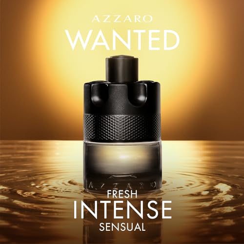Azzaro The Most Wanted Eau de Toilette Intense – Aromatic & Woody Mens Cologne – Fresh & Sensual Fragrance – Lasting Wear – Scent Notes of Bergamot, Lavender, Moss - Luxury Perfumes for Men
