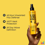 Matrix A Curl Can Dream Scrunch N' Go Defining Spray For Wavy and Curly Hair, Frizz Control and Heat Protection Hair Spray, With Manuka Honey Extract