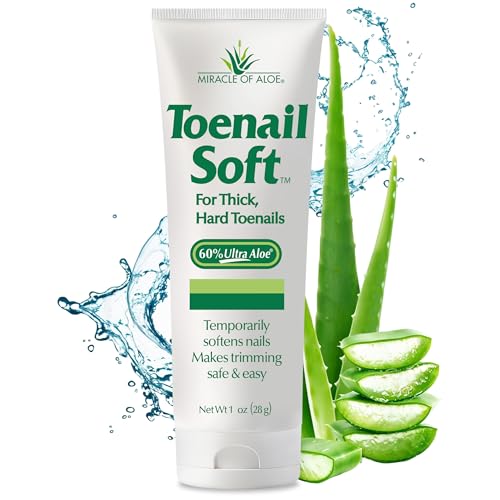 Toenail Soft Temporary Nail Softening Cream for Thick, Hard Toenails with Aloe 1 Oz