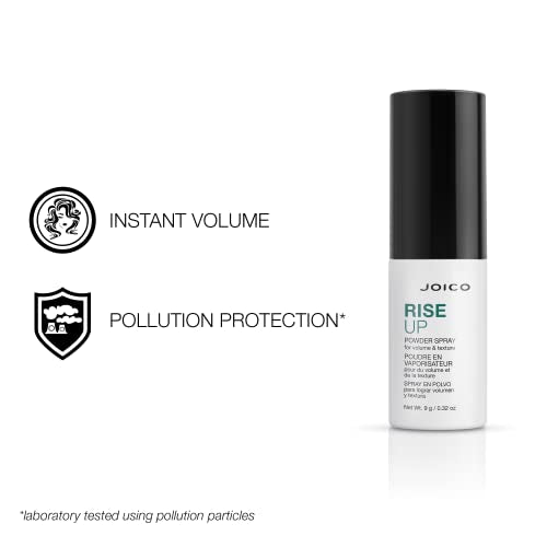 Joico RiseUp Spray Volumizing & Texturizing Powder | For Fine, Thin Hair | Add Instant Body | Long-Lasting Volume & Texture | Protect Against Pollution | With Rice Protein & Bamboo Extract | 0.32 Oz