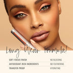 Runway Rogue Silk Glam Liquid Lipstick, Long Wear Frosted Maple Brown Sugar Lipstick, ‘Sex Symbol’
