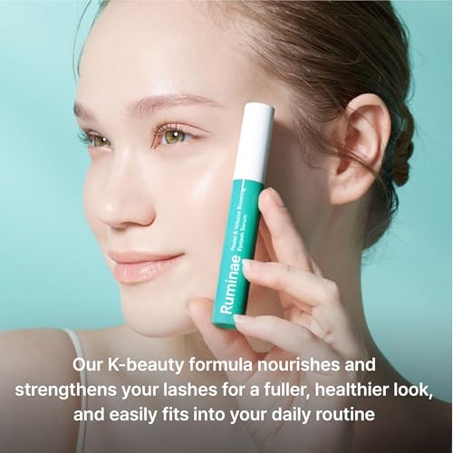 Power & Volume Eyelash Serum | Korean Lash & Brow Growth Serum for Longer, Thicker Lashes | Non-Irritating, Cruelty-Free | Peptides, Biotin, Centella, Hyaluronic Acid (0.3 fl. oz.)